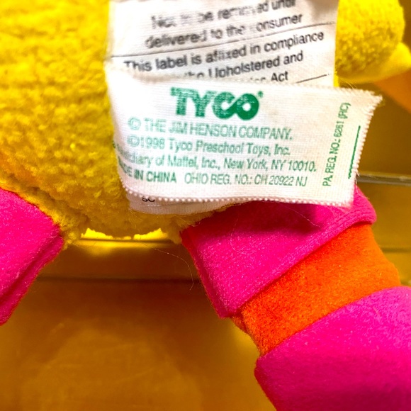 SESAME STREET VTG 1998 MY FIRST PAL BIG BIRD JIM HENSON MUPPET PLUSH TYCO 10” - Picture 11 of 12